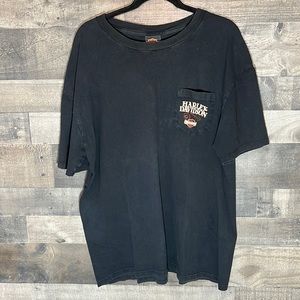 Black Harley-Davison “Jim Bailey’s, Fort Wayne, Indiana” Short Sleeve T-…